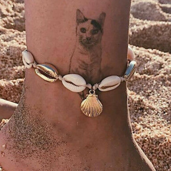 Natural Sea Shell Cord Charm Anklet / Bracelet - Picture 5 of 5